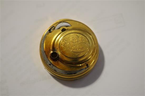 A gold pair cased repousse verge watch, Benjamin Pullan (II) Leeds, No.440, diameter 4.8cm